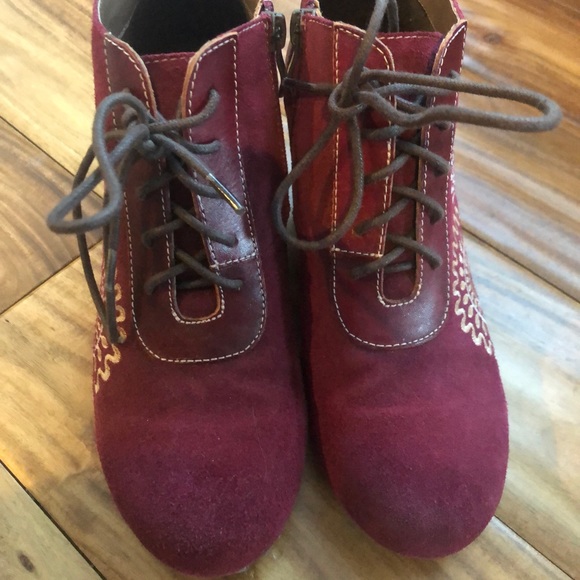 Spring Step L'Artiste Bordeaux Westminster Bootie 38 - Picture 2 of 8